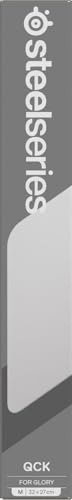SteelSeries QcK Medium Gaming Mousepad - White - Non-Slip Rubber Base 25