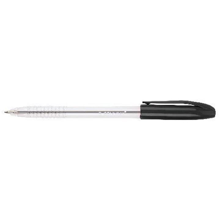 Q-Connect Stick Grip Ballpoint Pen - Medium 0.5mm Black Ink | Pack of 20 2