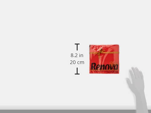 Renova Gold Red Paper Napkins - Double Layer, Textured, 39 x 39 cm, 40 Count 6