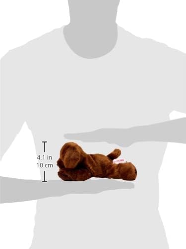 Aurora Mini Flopsie Lil Lucky Chocolate Labrador - Soft Plush Toy for Babies & Toddlers