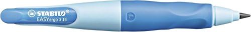 Handwriting Pencil - STABILO EASYergo 3.15 Left Handed Light Blue/Dark Blue + Sharpener 2