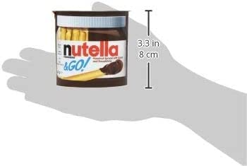 Nutella &Go! Hazelnut Snack Kit, Portable Chocolate & Breadstick Snack Pack, 12 Count