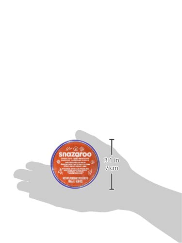 Snazaroo Classic Face and Body Paint - Dark Orange, 18.8g Water-Based, Non-Toxic, Hypoallergenic, Fragrance-Free, Made in the UK (Pack of 2) 11