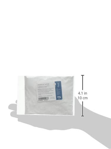Intralabs Cream of Tartar - Food Grade Powder for Baking & Homemade Playdough, 50g