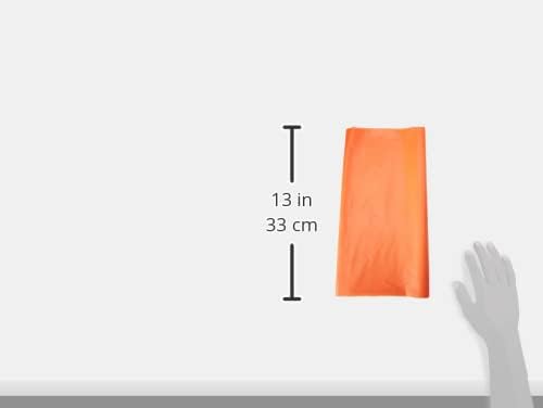 Unique Solid Pumpkin Orange Rectangular Plastic Table Cover (137cm x 274cm)