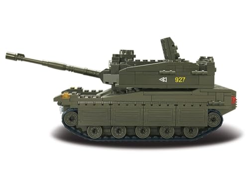 Sluban M38-B0305 Army Merkava Tank Building Set with 5 Mini Figures | 344 Pieces