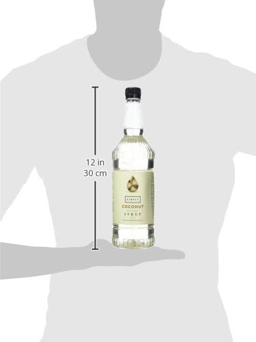 Simply Coconut Syrup 1 Litre - Natural Flavouring for Beverages and Recipes