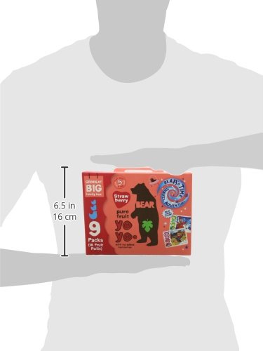 BEAR Strawberry Yoyos - Dried Fruit Rolls - No Added Sugar - Vegan - 20g (45 Packs) 5
