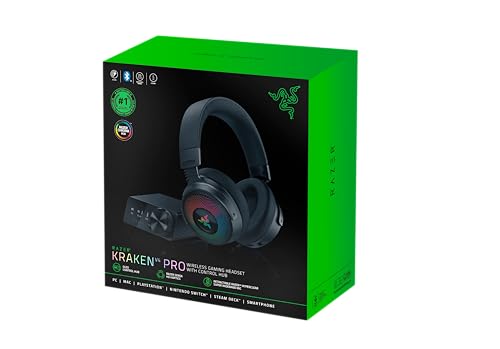 Razer Kraken V4 Pro - Wireless Gaming Headset with OLED Control Hub, THX Spatial Audio, HyperSpeed & Bluetooth | Black 15