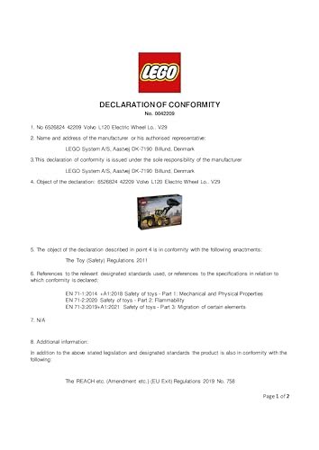 LEGO Technic Volvo L120 Electric Wheel Loader - 973-Piece Building Set for Ages 9+ 12