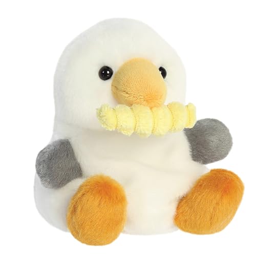 Aurora Palm Pals Buoy Seagull with Fry - 13cm Bean-Filled Plush Toy 3