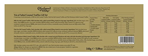 Charbonnel et Walker Dark, Milk and Pink Himalayan Salted Caramel Gift Set | 144g | Pack of 3 2