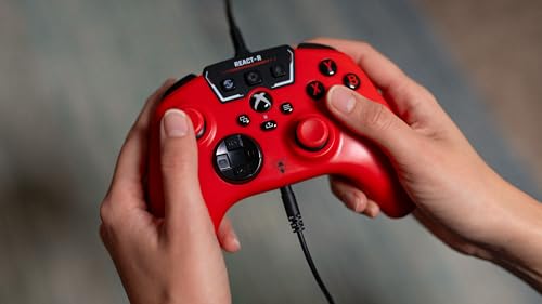 Turtle Beach REACT-R Red Kabelgebundener Gaming-Controller für Xbox Series X|S, Xbox One und PC – Offiziell lizenziert 16