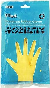 Elliott Latex Washing Up Cleaning Gloves - Large, 2 Items