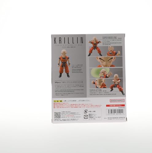 Tamashi Nations - DragonBall Z - Krillin Earth's Strongest Man Action Figure - Collectible 12cm Figuarts (171636)