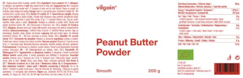 Vilgain 100% Organic Peanut Butter Powder | Sugar-Free, Low-Calorie, 240g 7
