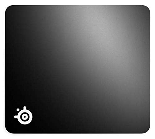 SteelSeries QcK+ Gaming Mouse Pad - Large 450mm x 400mm - Non-Slip Rubber Base - Black