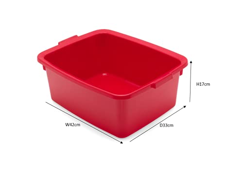 Addis 12L Eco Recycled Plastic Washing Up Bowl - Made in UK | Light Grey