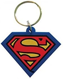 Pop Art Products Superman Logo Rubber Keychain