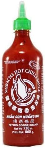 Flying Goose Sriracha Chilli Sauce 730 ml - Vegan, Gluten Free, Spicy, Large Bottle