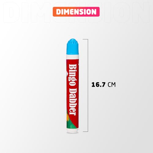 1ABOVE 3-Pack Non-Drip Bingo Dabber Pens in Red, Blue, Green for Family Game Nights 3