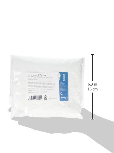 Intralabs Cream of Tartar - Pure Food Grade Powder for Baking & Homemade Playdough, 500g