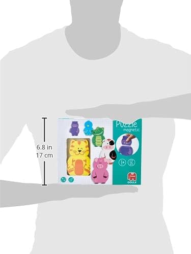 Goula Magnetic Interchangeable Puzzle - Educational Wooden Animal Puzzle for Toddlers 12 Months+