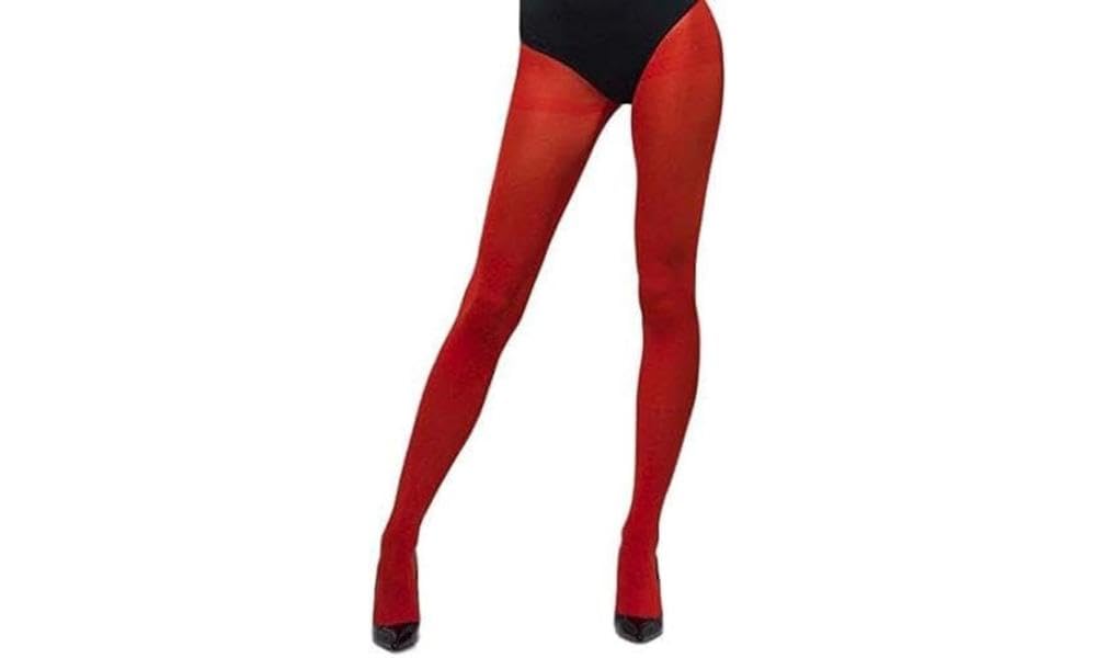 Smiffy's Fever Women's Opaque Tights, Red, One Size 3