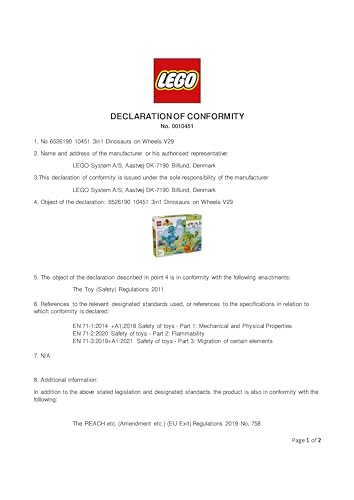 LEGO DUPLO 3in1 Dinosaurs on Wheels - Educational Building Set for Toddlers 3+ 8