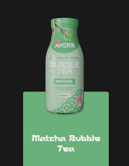 Akira Matcha Bubble Milk Tea - Ready-to-Drink Can 290ml