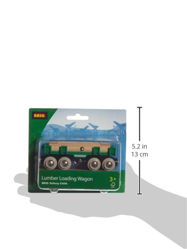 BRIO World Lumber Loading Wagon Train Set - Compatible with All BRIO Railway Sets, Age 3+ 7