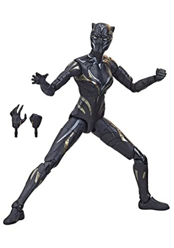 Hasbro Marvel Legends Series Black Panther Action Figure - 6-Inch-Scale Collectible with Swappable Hands