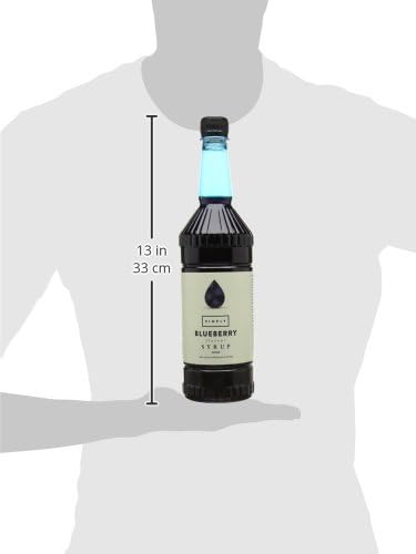 Simply - Blueberry Syrup Vegan & Nut Free Flavoured Syrup for Coffee, Cocktails & Beverages