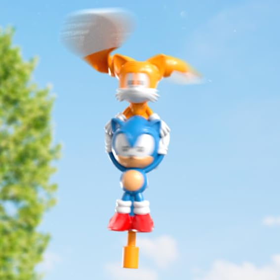 Flying Heroes Sonic and Tails - Action Figure Playset for Kids 4+ 5