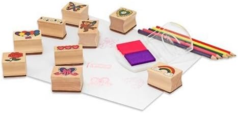 Melissa & Doug Friendship Stamp Set - 15-Piece Arts & Crafts Playset for Kids 4+