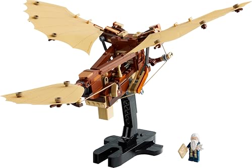 LEGO Icons Leonardo da Vinci’s Flying Machine Building Set - 493-Piece Adult Model with Minifigure 15