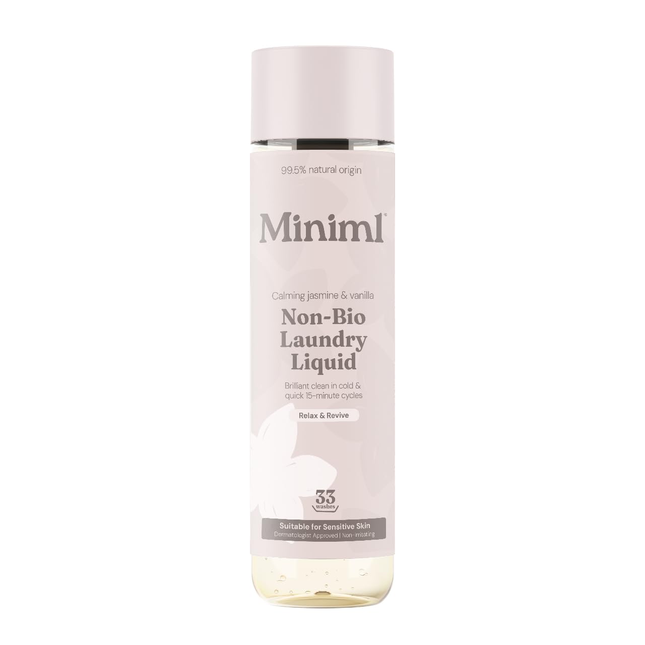 Miniml Plant Powered Laundry Liquid Detergent - Wild Jasmine & Vanilla Scent | 1L | Non Bio 1