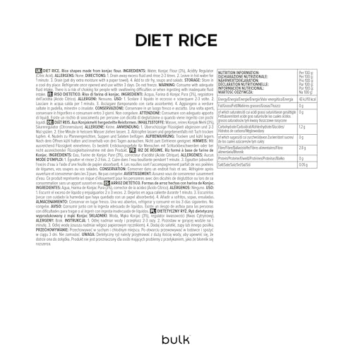 Bulk Diet Rice 200g - Low Calorie Rice Alternative with Glucomannan 3