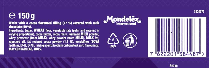 Cadbury Time Out Roundie Milk Chocolate Covered Wafer Bars Multipack of 5 3