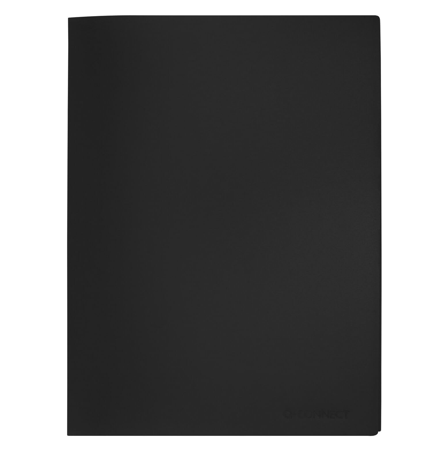 Q-Connect Polypropylene Display Book - 10 Pockets | A4 Size | Black | KF01248 1