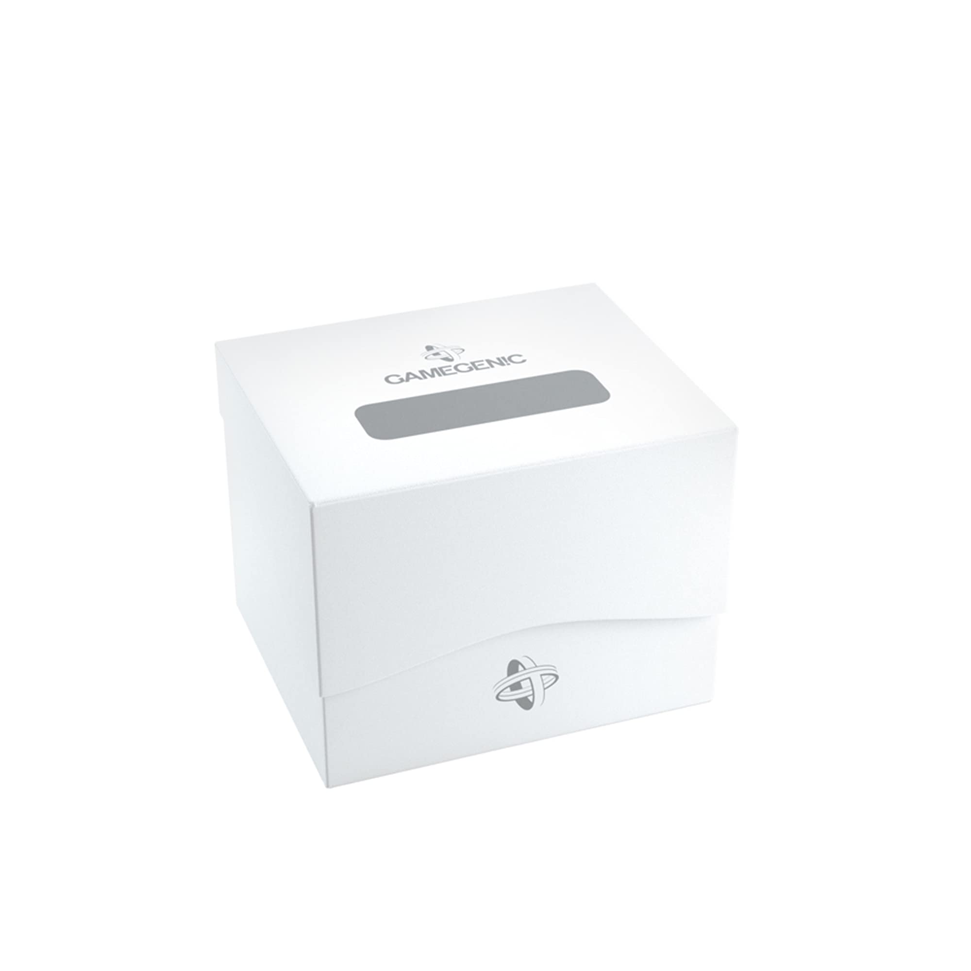 Gamegenic Side Holder 100+ XL Card Box - White | Holds 100 Double-Sleeved Cards