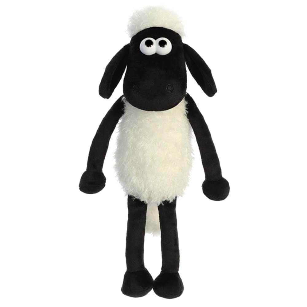 Shaun the Sheep Cuddly Plush Toy 61174 - Black and White, 12in, Polyester | Suitable from Birth