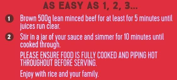 Homepride Chilli Cooking Sauce - 485g Jar