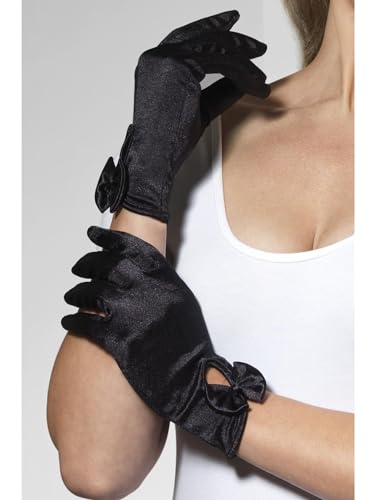 Smiffys Fever Bow Short Gloves for Adults (43172)