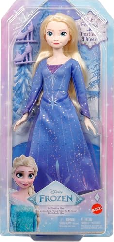 Mattel Disney Frozen Elsa Ice-Skating Look Fashion Doll (JBG53)