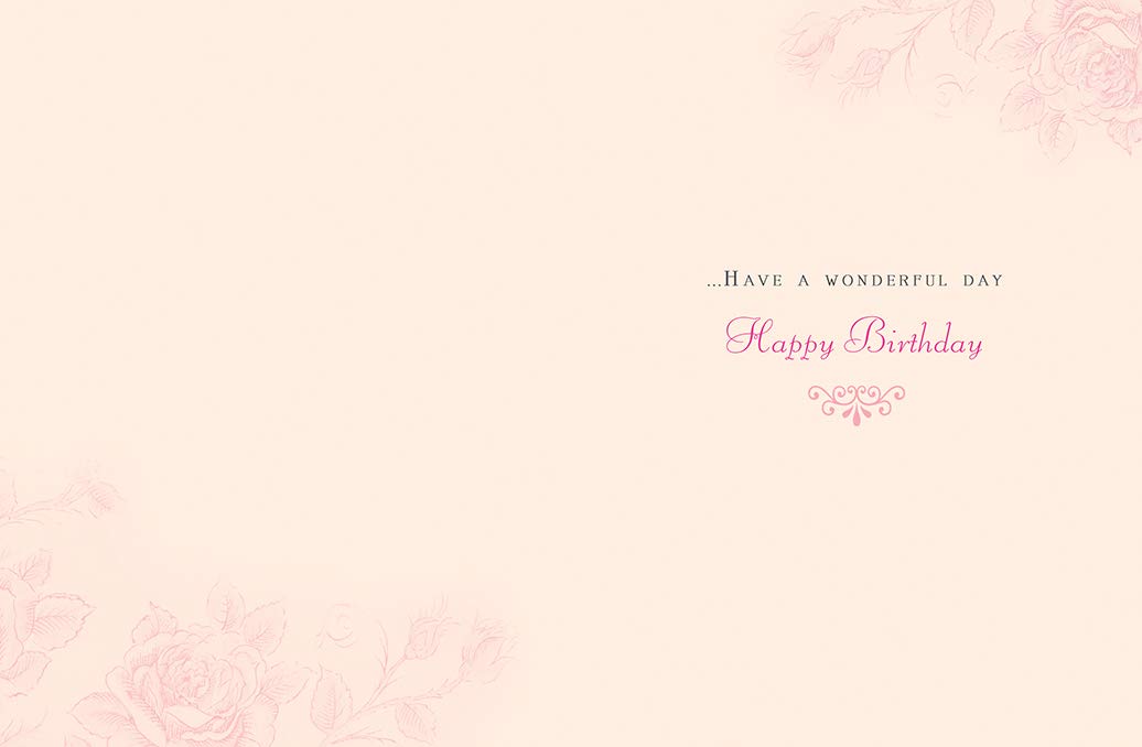 Piccadilly Greetings Birthday Card for Niece - Glitter Coated Cocktail & Strawberries | 8 x 6 Inches 2