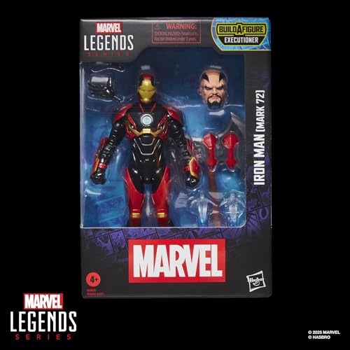 Hasbro Marvel Legends Iron Man (Mark 72) Action Figure - 15-cm Scale, 6 Accessories