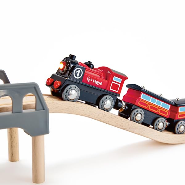 Hape E3703 Battery Powered Train Engine - Forward & Reverse Motion with Light-Up Headlight 7