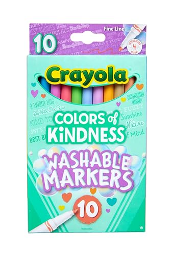 CRAYOLA Colours of Kindness Washable Fine Line Markers - Assorted Colors (58-7827) 7
