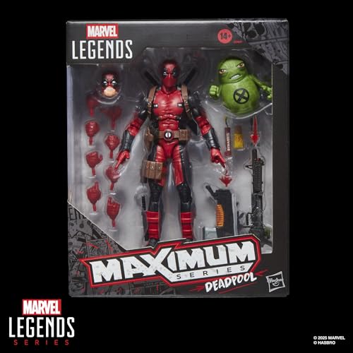 Marvel Legends Maximum Series Deadpool Action Figure with Doop - 6 Inch Collectible with 24 Accessories 25